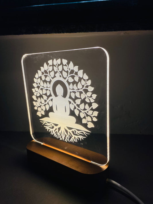 GAS- Lord Buddha LED Light Glow Frame