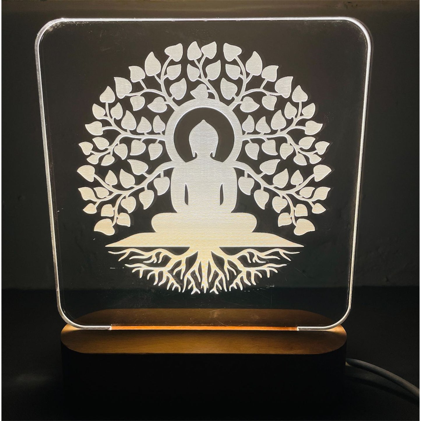 GAS- Lord Buddha LED Light Glow Frame