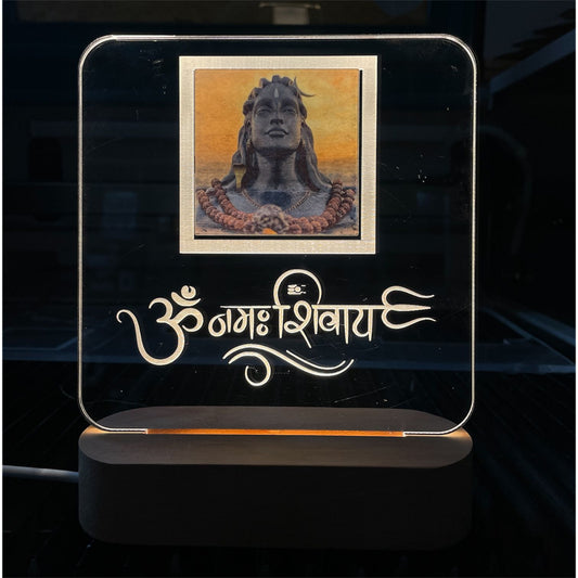 GAS- Mahadev Idol LED Light Acrylic Glow Frame