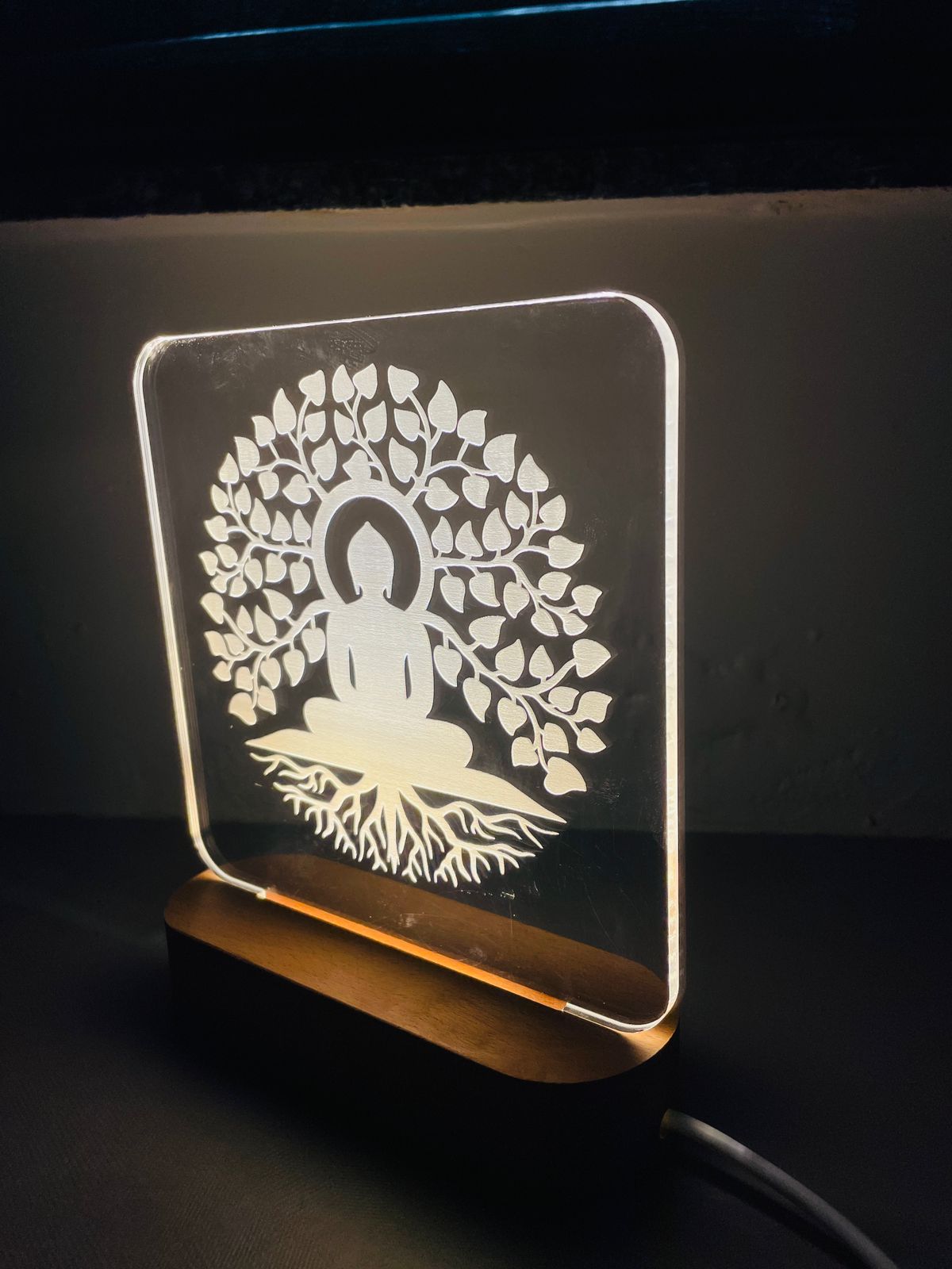 GAS- Lord Buddha LED Light Glow Frame